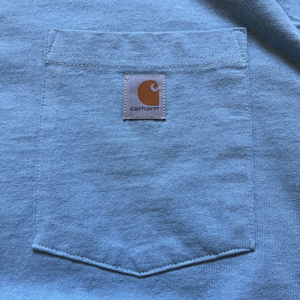 Carhartt Light Blue Tee with Pocket